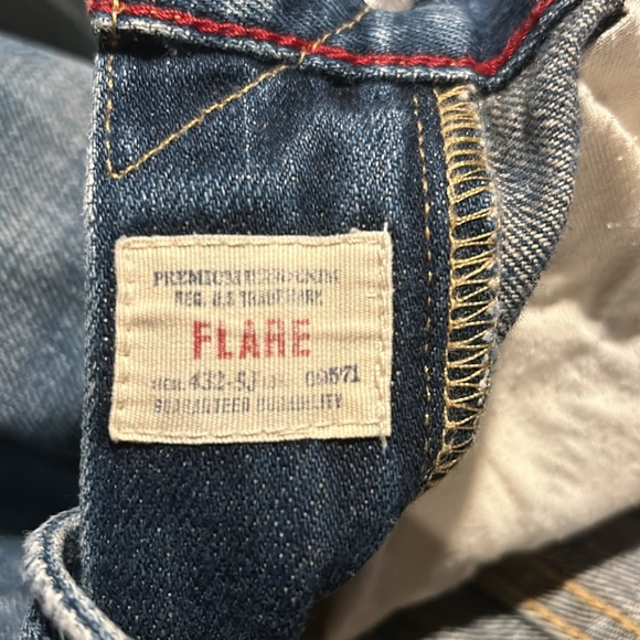 Abercrombie and Fitch flare 32WX 30 L worn-in men’s jeans. - Picture 4 of 9